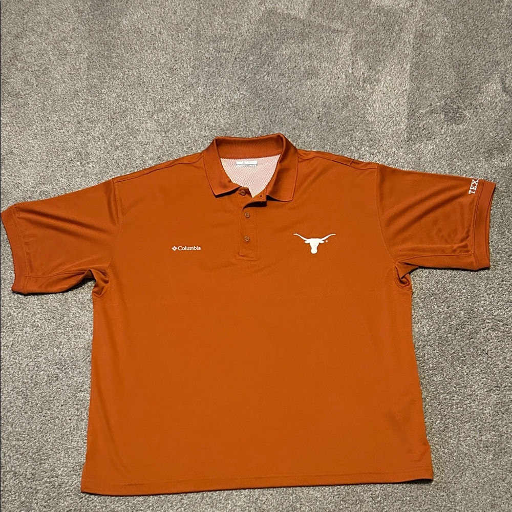 Texas Longhorns Columbia Men's Burnt Orange Polo Shirt